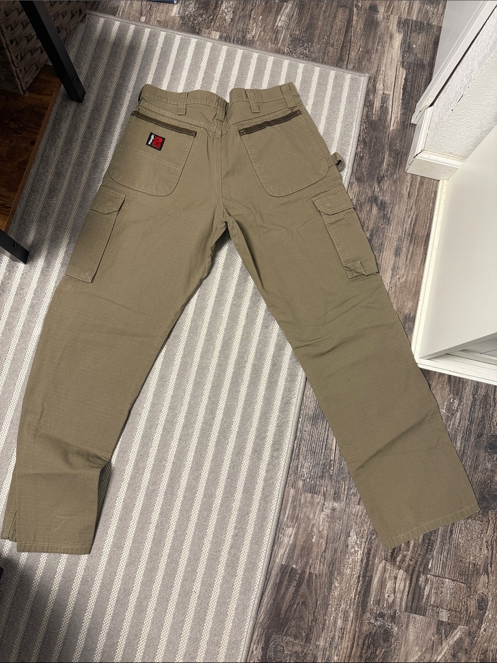 Wrangler Riggs workwear NEW olive Tan Ripstop Pants - Picture 6 of 8